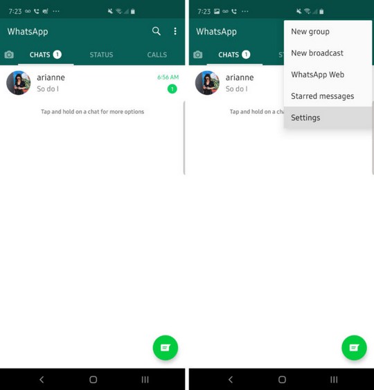 How to backup whatsapp chats in new phone